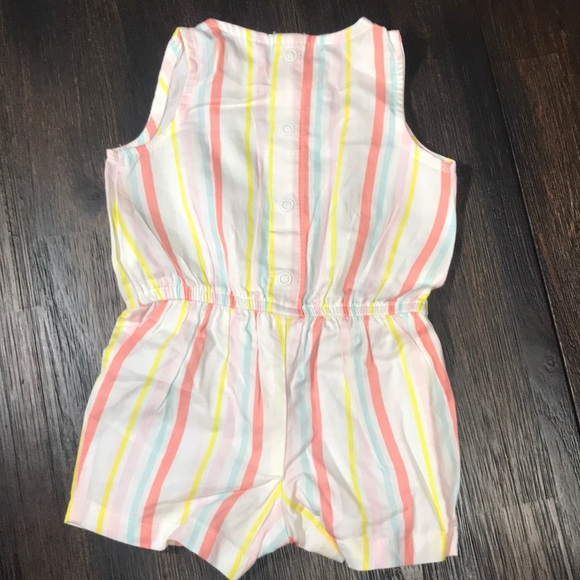 Sleeveless Stripe Multicolor Romper NWOT - Picture 5 of 6